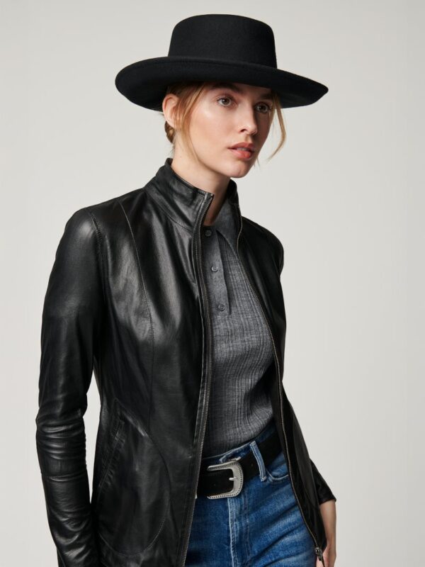 Ally Reversible Suede Leather Jacket